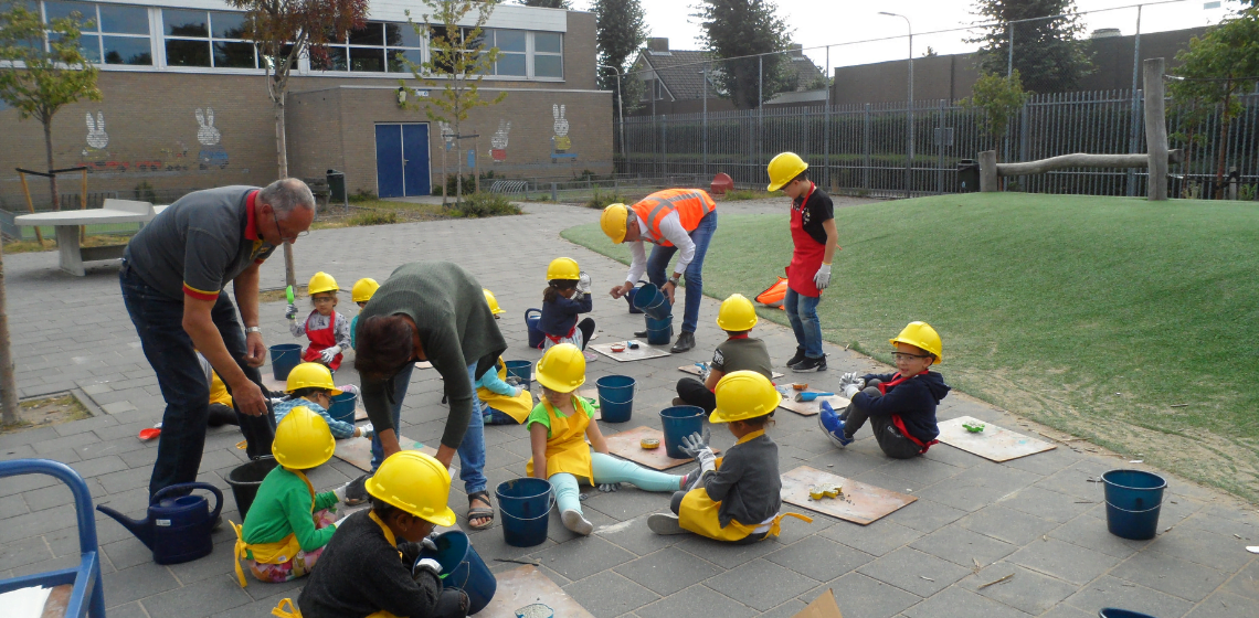 Beton; kinderen ; workshop