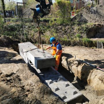 fietsbrug van geopolymeerbeton