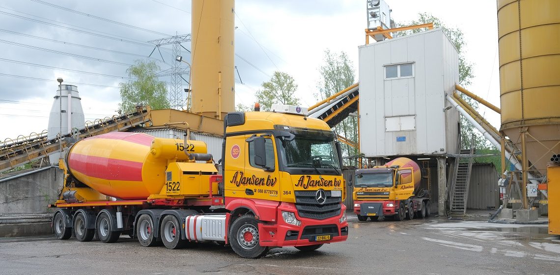 Beton in de winter